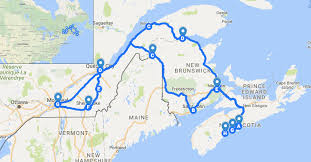 4000 km road trip around eastern canada