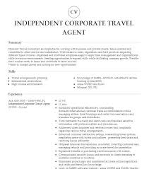 corporate travel consultant resume exles
