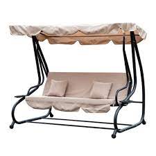 Outsunny 2 In 1 Garden Swing Chair For