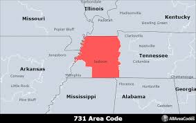731 area code location map time zone