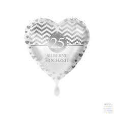 Es gibt ein paar regeln, die man beachten kann. Folienballon 25 Jahre Silberne Hochzeit Weisser Herzballon Grau Silber