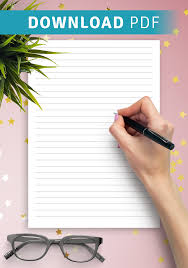 This printable lined paper is available with various line widths, two page orientations, and four paper sizes. Download Printable Lined Paper Template 7mm Pdf