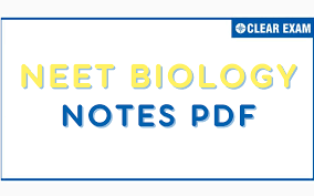 neet biology study notes pdf summary
