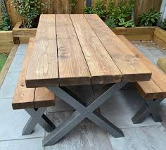 Outdoor Reclaimed Dining Table Bench