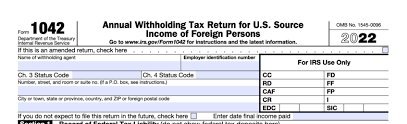 1042 vs 1099 how to file your ta