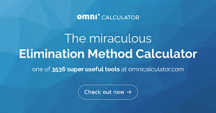 Elimination Method Calculator With Steps