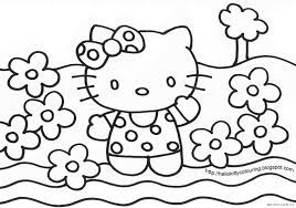 TRANH TÔ MÀU: Tranh tô màu Hello Kitty 14