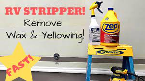 zep stripper on rv to remove wax and