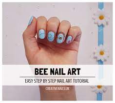 bee nail art tutorial creative nails