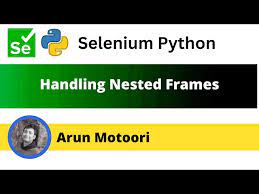 handling nested frames in selenium