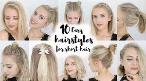 10 easy hairstyles for short hair you
