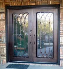 Whole Security Iron Glass Front