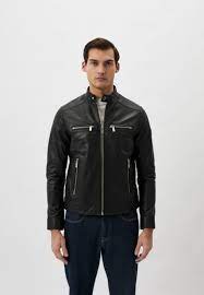 Кожаная куртка Karl Lagerfeld (Карл Лагерфельд) 555019-541422 (Цвет:  Черный) купить в интернет-магазине stylefish.ru