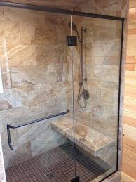 Clear Glass Shower Door With C Pull