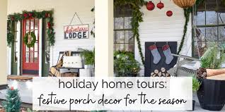 Decorating outdoor spaces porches doors front doors. Tennessee Christmas Cozy Log Cabin Front Porch Decor T Moore Home Design Diy And Affordable Decorating Ideas