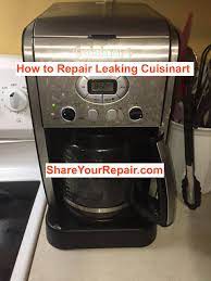 repair a leaking cuisinart coffee maker