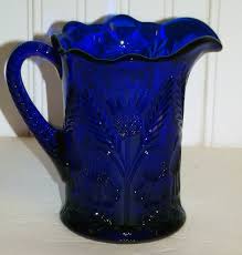 Vintage Blue Glass Cobalt Blue Mosser