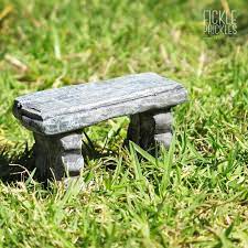 Mini Stone Bench Seat Fickle Prickles