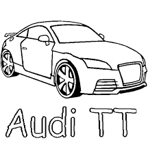 Op deze kleurplaat een hele gave audi. Auto Kleurplaten Audi Tt Audi Desenhos