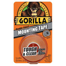 Gorilla 1 In X 1 67 Yds Tough And Clear Mounting Tape