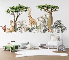 Jungle Animal Wall Stickers Safari