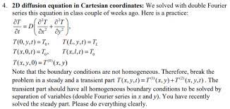4 2d Diffusion Equation In Cartesian