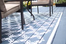 how to make your own painted deck rug