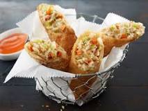 How do you cook Minh chicken egg rolls?