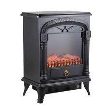 Electric Fireplace Stove Heater Black