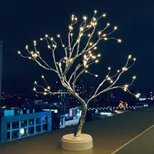 Amazon Com Alisy Pearl Trees Light 36 Led Birch Twig Tree