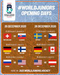 2021 world junior hockey championship schedule: Iihf World Juniors Schedule Is Here