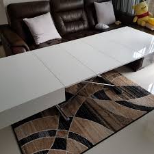 The sturdy look of stone grounds the space and looks simple and modern in design. Coffee Table Cum Dining Table Furniture Home Living Furniture Tables Sets On Carousell