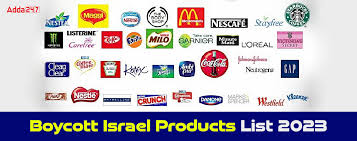 israel s list to boycott in india