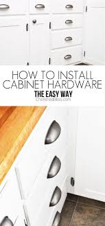 how to install cabinet hardware and get