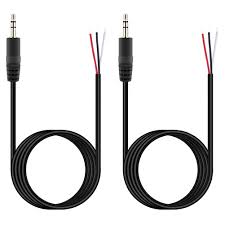 They may have different layouts depending on the company and the designer who is designing that. Amazon Com Fancasee 2 Pack 6 Ft Replacement 3 5mm Male Plug To Bare Wire Open End Trs 3 Pole Stereo 1 8 3 5mm Plug Jack Connector Audio Cable For Headphone Headset Earphone Cable Repair