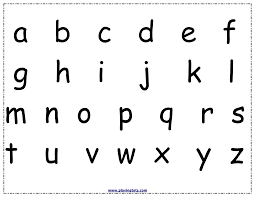 Alphabets Chart Lowercase Keywords Free Printable Pdf