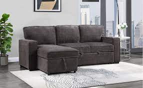 Global Furniture Usa U0203 Dark Grey Pull Out Sofa Bed Dark Gray Pull Out Sofa Bed