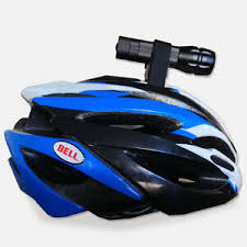 Bicycle Bike Helmet Torch Mount Cycle Light Flashlight Holder Strap Clamp Ebay