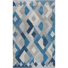 blue idyllic 8x10 area rug bernie