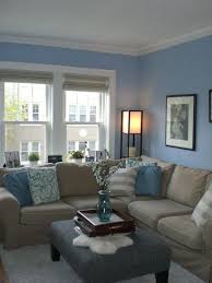 Blue Walls Living Room