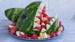 Fruit Filled Watermelon Shark Bowl Its Easier Than You