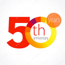 50 Anniversary Chart Logo Stock Vector Koltukov_alek