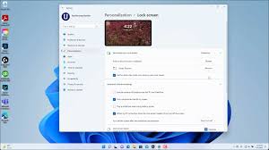 lock screen settings in windows 11