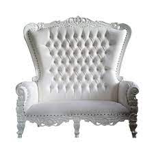 chairs white love seat throne