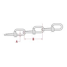 Double Loop Chain Weldless Chain Perfection Chain Products