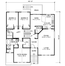 Split Level Home Plan For Narrow Lot