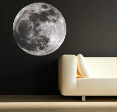 Moon Wall Decal Space 3d Sticker