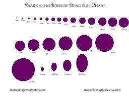 Bead Size Chart Swanheart Jewelry