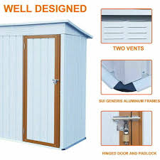 5x3 6x4 8x6 ft metal storage shed