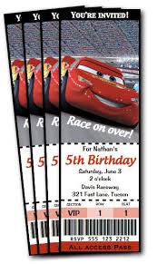 Birthday Invitation Free Printable Disney Cars Birthday Party